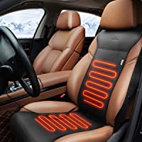 Cojín Calefactor Para Asiento de 12V Con Regulador de Temperatura Inteligente (Negro)